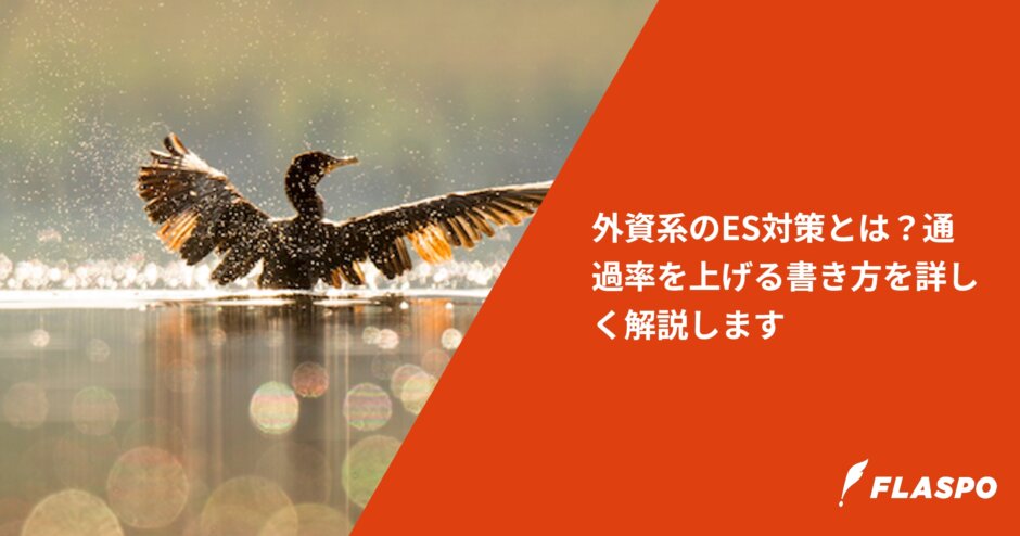 外資系のES対策とは？通過率を上げる書き方を詳しく解説します